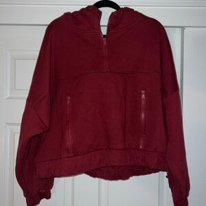 POPFLEX Maroon Hooded Jacket